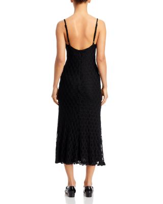 Adoni Floral Mesh Midi Slip Dress