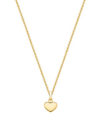 Tiny Blessings - Girls' 14K Gold Modern Heart 13-14" Necklace - Children