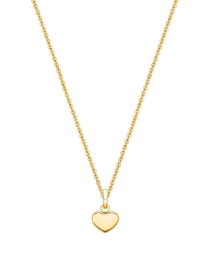 Tiny Blessings Girls' 14k Gold Modern Heart 13-14 Necklace - Baby, Little Kid, Big Kid In 14k Yellow Gold