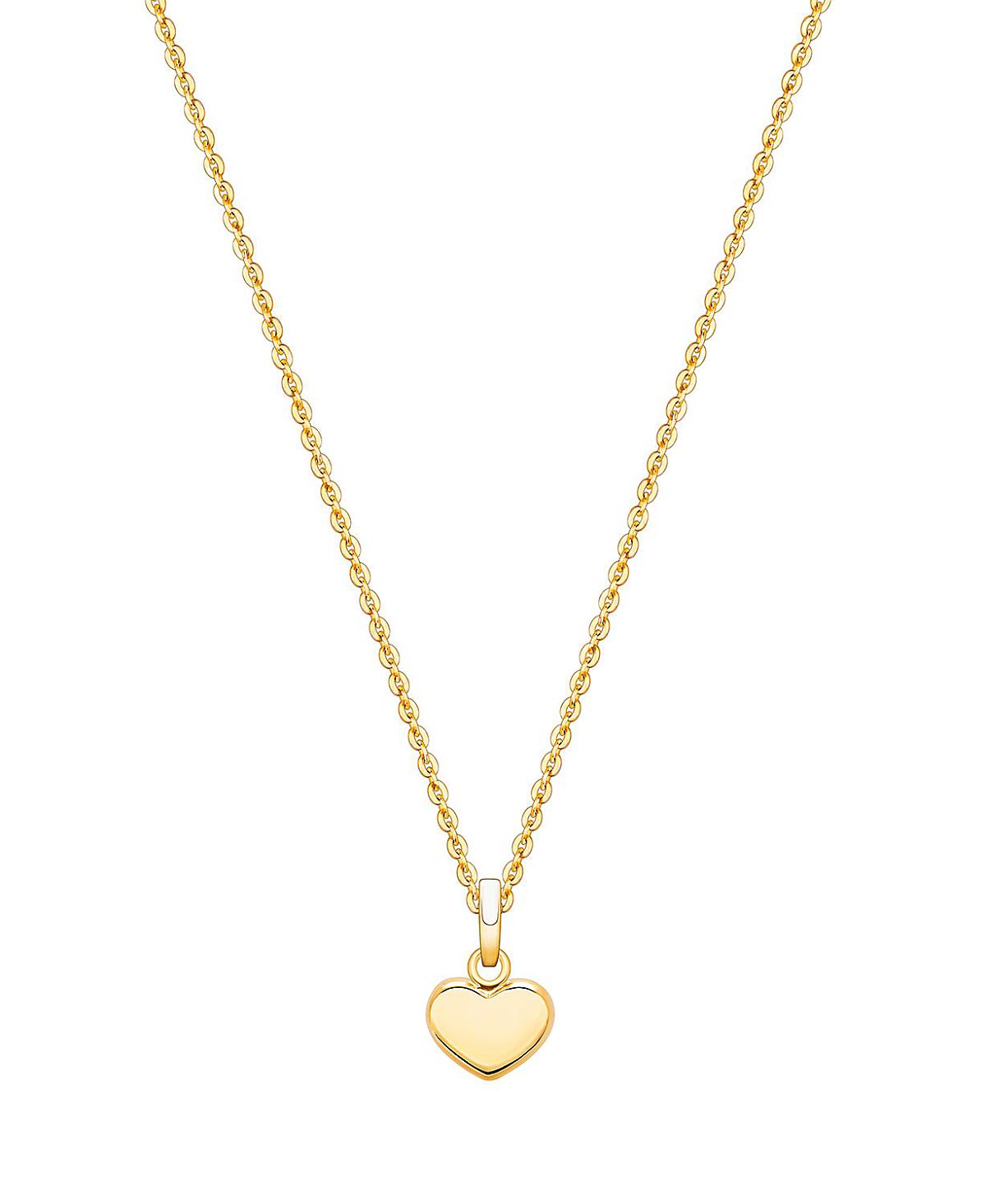 Tiny Blessings Girls' 14K Gold Modern Heart 13-14 Necklace - Children
