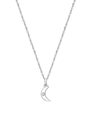Tiny Blessings Girls' Sterling Silver Over The Moon 13-14 Necklace - Baby, Little Kid, Big Kid