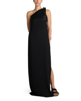 After six bow one shoulder gown best sale