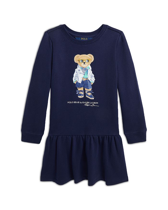 Ralph Lauren - Girls' Polo Bear Fleece Dress - Little Kid, Big Kid