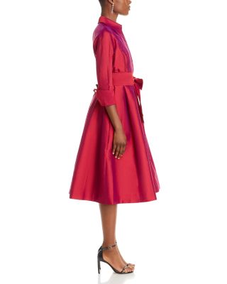 Taffeta Shirt Dress