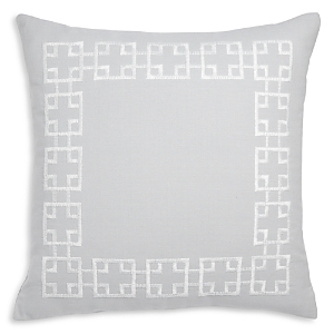 Sky Greek Key Decorative Pillow - 100% Exclusive In Grey