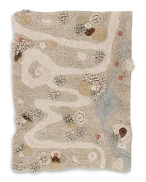 Shop Lorena Canals Cotton Woods Path Of Nature Playmat Washable Area Rug, 4' X 5'3 In Ivory/natural