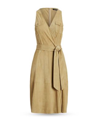 green emerald velvet dress Far West Faux Suede Godet Fit and Flare Dress
