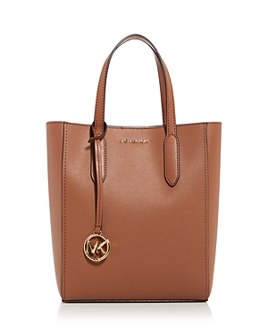 Michael Kors Sinclair Small North/south Signature Print Shopper Tote In Luggage