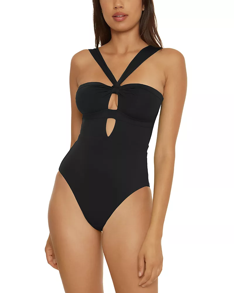 Becca by Rebecca Virtue Color Code Rylie Convertible Bandeau One Piece Swimsuit