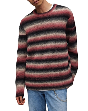 Shop Allsaints Aurora Relaxed Fit Crewneck Sweater In Pink Marl