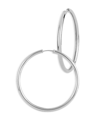 Bloomingdale's Fine Collection - Endless Large Hoop Earrings in Sterling Silver