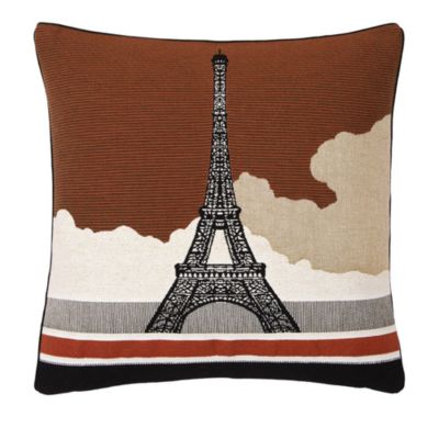 Yves Delorme Paname Eiffel Tower Decorative Pillow, 18