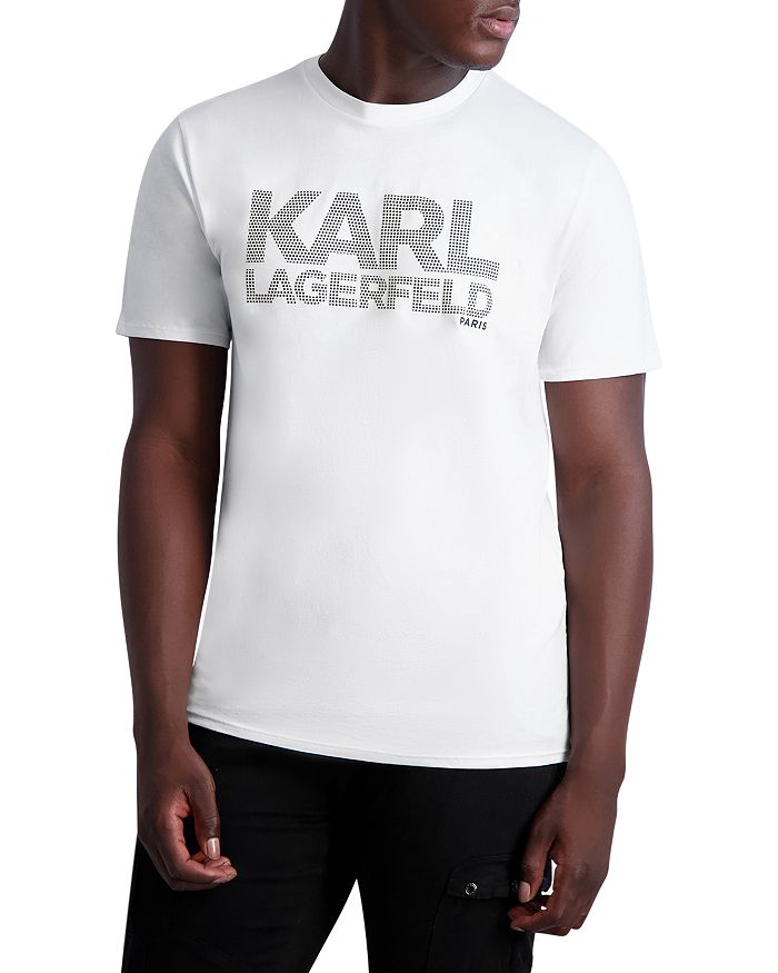 KARL LAGERFELD PARIS Cotton Logo Graphic Tee | Bloomingdale's