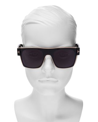 Metal Accent Square Sunglasses, 54mm