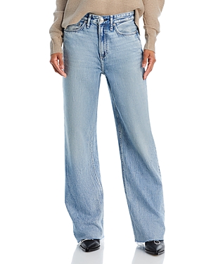 Logan Featherweight Mid Rise Wide Leg Jeans in Mira