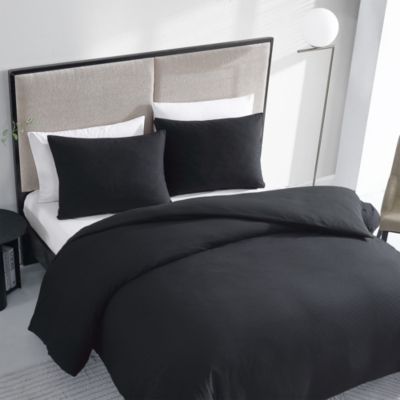 Vera Wang - Waffle Pique Black Cotton Collection