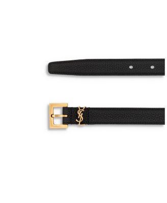  Cassandre Thin Belt with Square Buckle