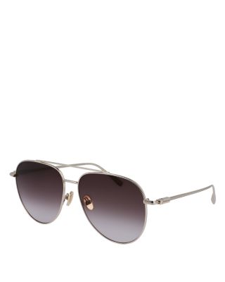 FERRAGAMO - Prisma Oversize Aviator Sunglasses, 61mm
