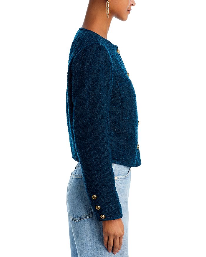 Shop Aqua Tweed Jacket - 100% Exclusive In Navy