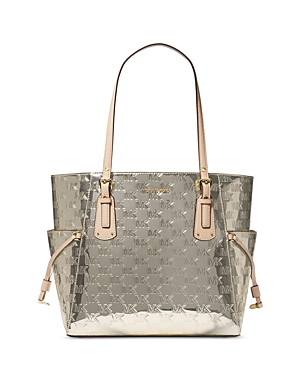 Michael Kors Voyager East West Tote In Pale Gold