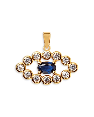 Jewelry Evil Eye Cubic Zirconia Pendant in 18K Gold Plated