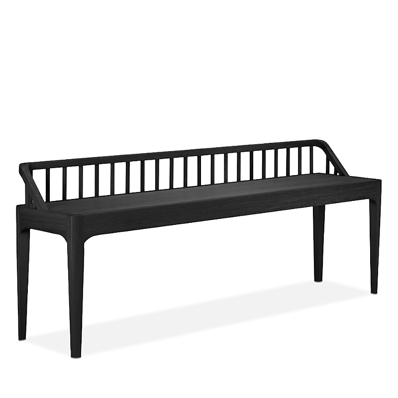 Ethnicraft Spindle Bench In Oak Black
