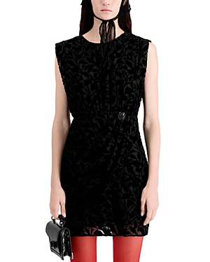 Burnout Velvet Mini Dress