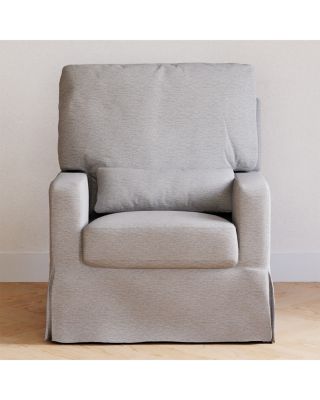 Crawford Pillowback Comfort Swivel Glider in Water Repellent & Stain Resistant Performance Fabric 
