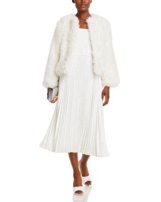 BCBGMAXAZRIA BCBG MAXAZRIA Faux Fur Shrug | Bloomingdale's