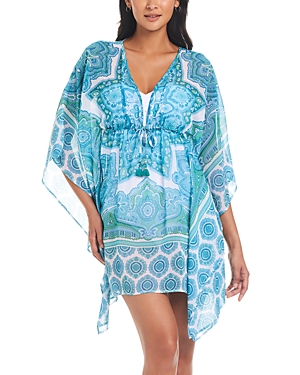 Shop Bleu By Rod Beattie Drawstring Caftan Swim Cover-up In Cool