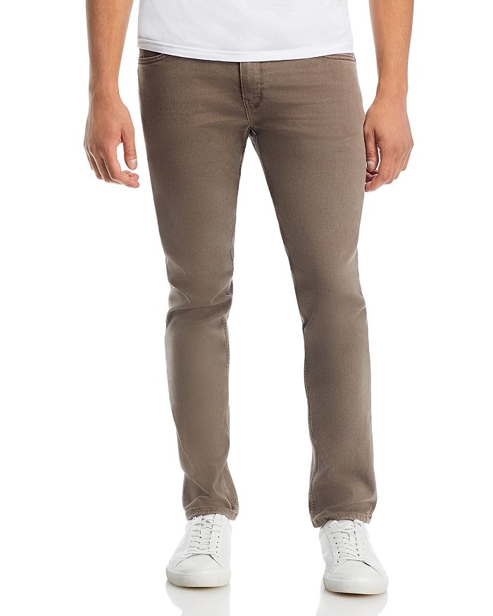 PAIGE Lennox Slim Fit Jeans in Sand Walnut | Bloomingdale's