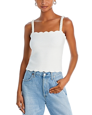 Aqua Faux Pearl Embellished Knit Tank - 100% Exclusive In Cream