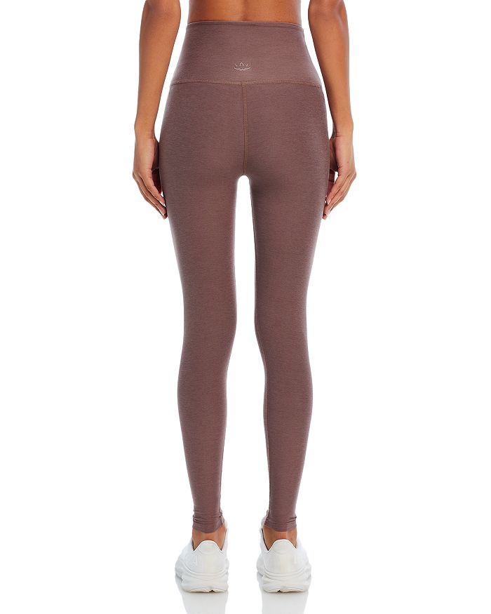 Shop Beyond Yoga Spacedye Caught In The Midi High Waisted Legging In Truffle Heather