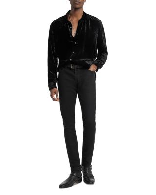 green emerald velvet dress John Varvatos Ross Slim Fit Sport Shirt main image 1
