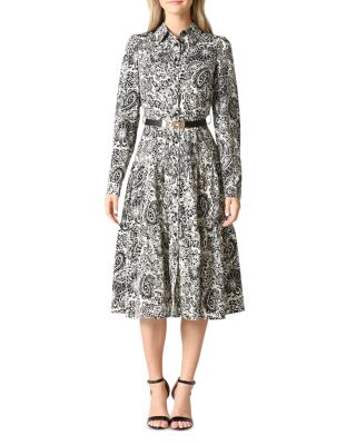 Gracia - Paisley Print Flare Dress