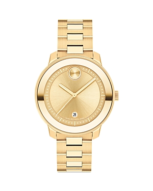 Shop Movado Bold Verso Watch, 38mm In Gold