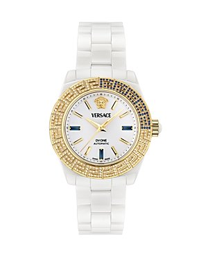 Shop Versace Dv One Watch, 40mm In White