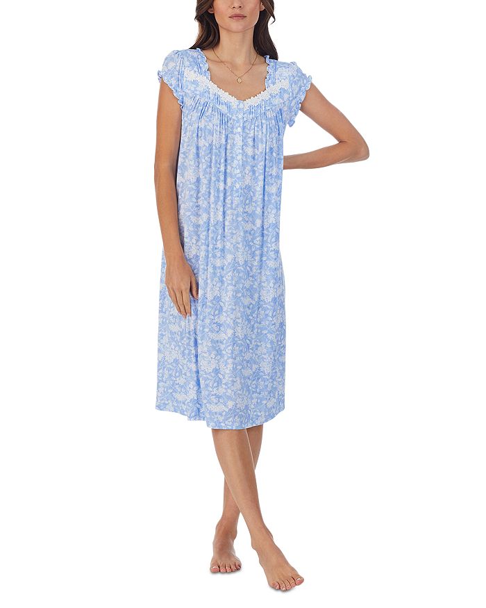Eileen West Floral Cap Sleeve Waltz Nightgown | Bloomingdale's