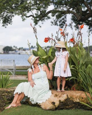 Women&acirc;€™s Straw Harbor Hat with Scalloped Ribbon