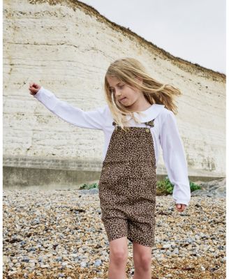 Unisex Leopard Print Overall Shorts - Baby, Little Kid, Big Kid