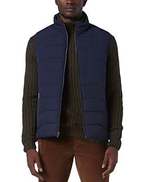 Shop Andrew Marc Garrick Stretch Water Resistant Quilted Puffer Vest In Ink