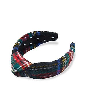 Lele Sadoughi Plaid Flannel Knotted Headband