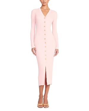 Staud Pink Shoko Maxi Dress In Cherry Blossom