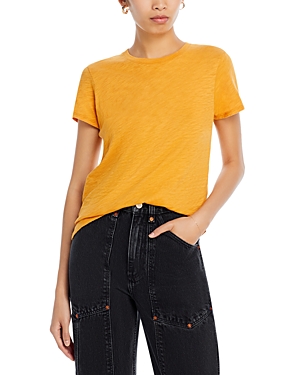 Atm Anthony Thomas Melillo Women's Schoolboy Slub Jersey T-shirt In Tuscan Sun