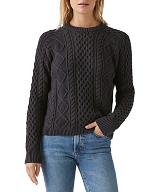 Michael Stars Adina Crewneck Sweater In Nocturnal