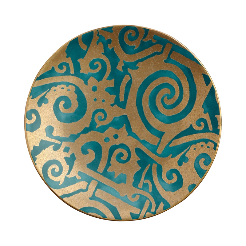 L'objet Fortuny Dessert Plates, Set Of 4 In Blue