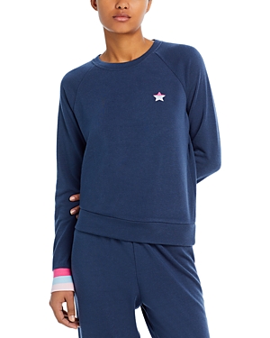 Aqua Star Embroidered Fleece Sweatshirt - 100% Exclusive In Navy