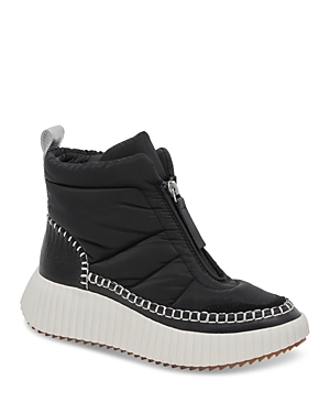 Dolce Vita Women's Devlin Quilted Zip Front Sneakers