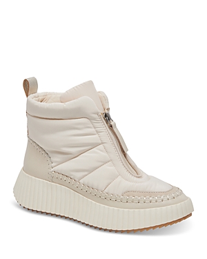 Dolce Vita Devlin High Top Platform Sneaker In Ivory Nylon