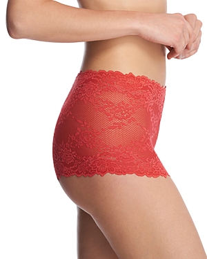 Natori Heavenly Lace Boyshorts In Poinsettia